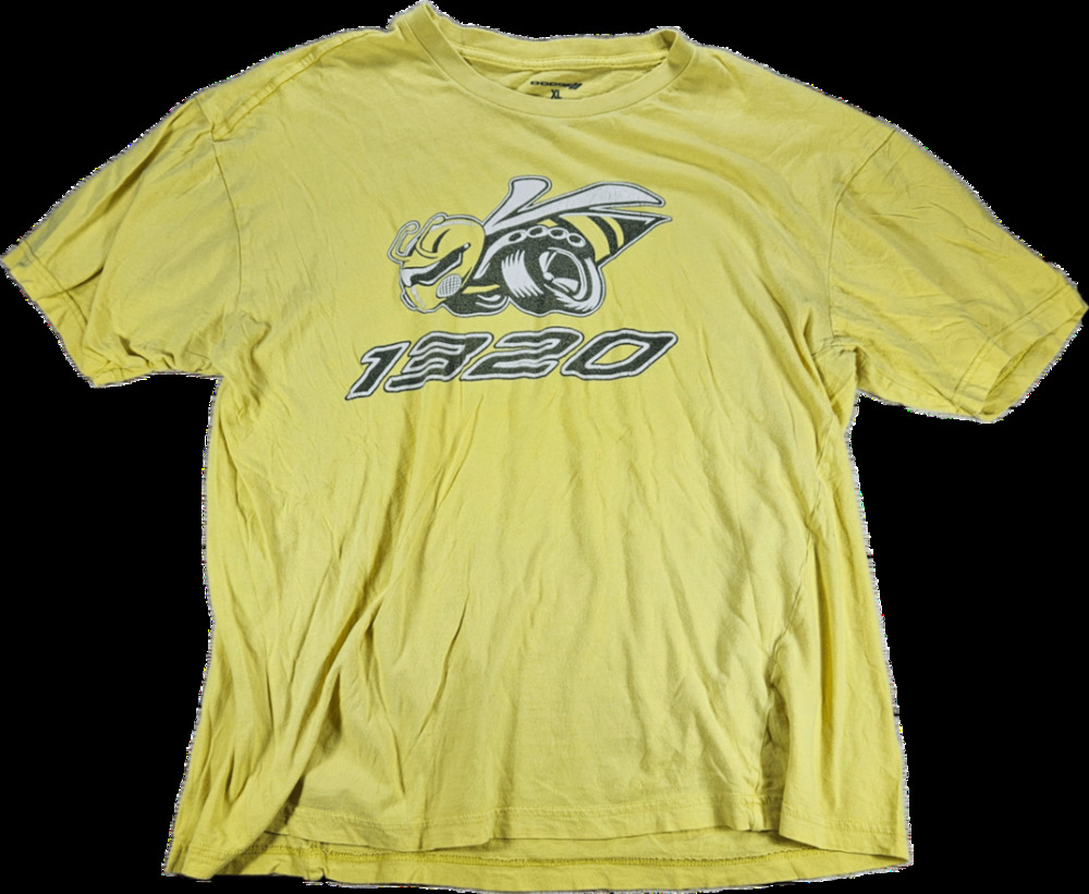 DODGE T-Shirt Women's Yellow XL Scat Pack 1320 Bee Graphic Cotton Tee